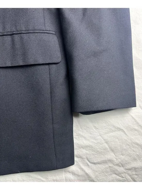 👔🧥 Brooks Brothers Brooksease Navy Wool Gold Button Blazer 45R 8861-2 🧥👔 - Picture 3 of 15